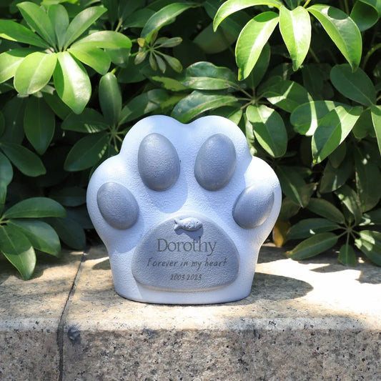 Paw Urn Memorial Stone