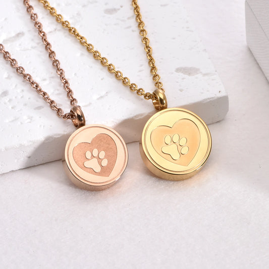 Ashes Holder Cremation Pendant Necklace for Dog Cat and Pets